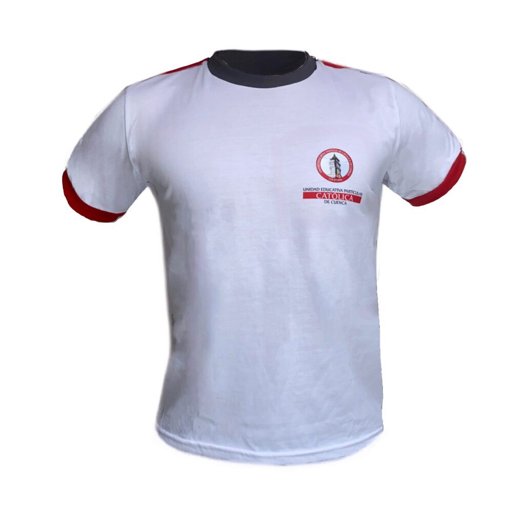 camiseta deportiva del uniforme católica